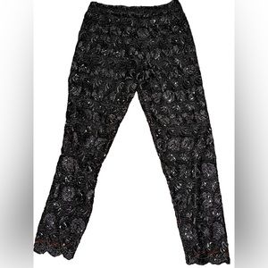 Navy embroider pants & matching skirt